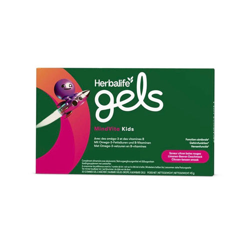 Gels MindVita Kids Limone - Beere 30 kaubare Gelee - Drops - Herbalife